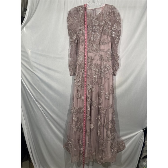 NEW Mac Duggal [ 4‎  ] 50664 Embroidered Illusion High Neck A Line Gown J2004 - Picture 6 of 14